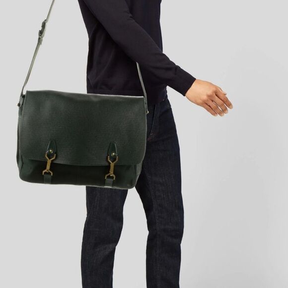 Vintage Louis Vuitton Taiga Dersou Messenger Bag- Green - Picture 1 of 16
